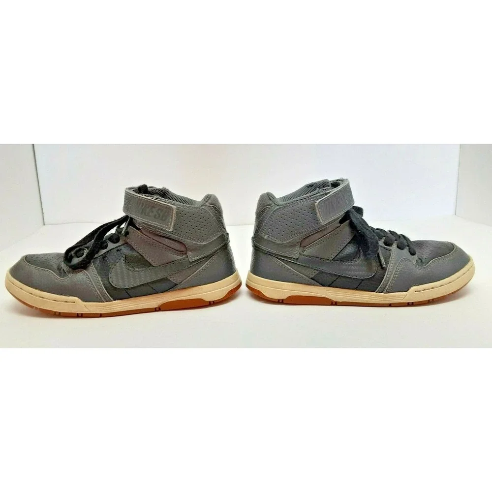 Nike SB‎ Mogan Mid 2 GS Grey Black Gum Sole Kids Sneakers 645025-004 Size 13C